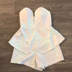 Sabino Skirt strapless romper